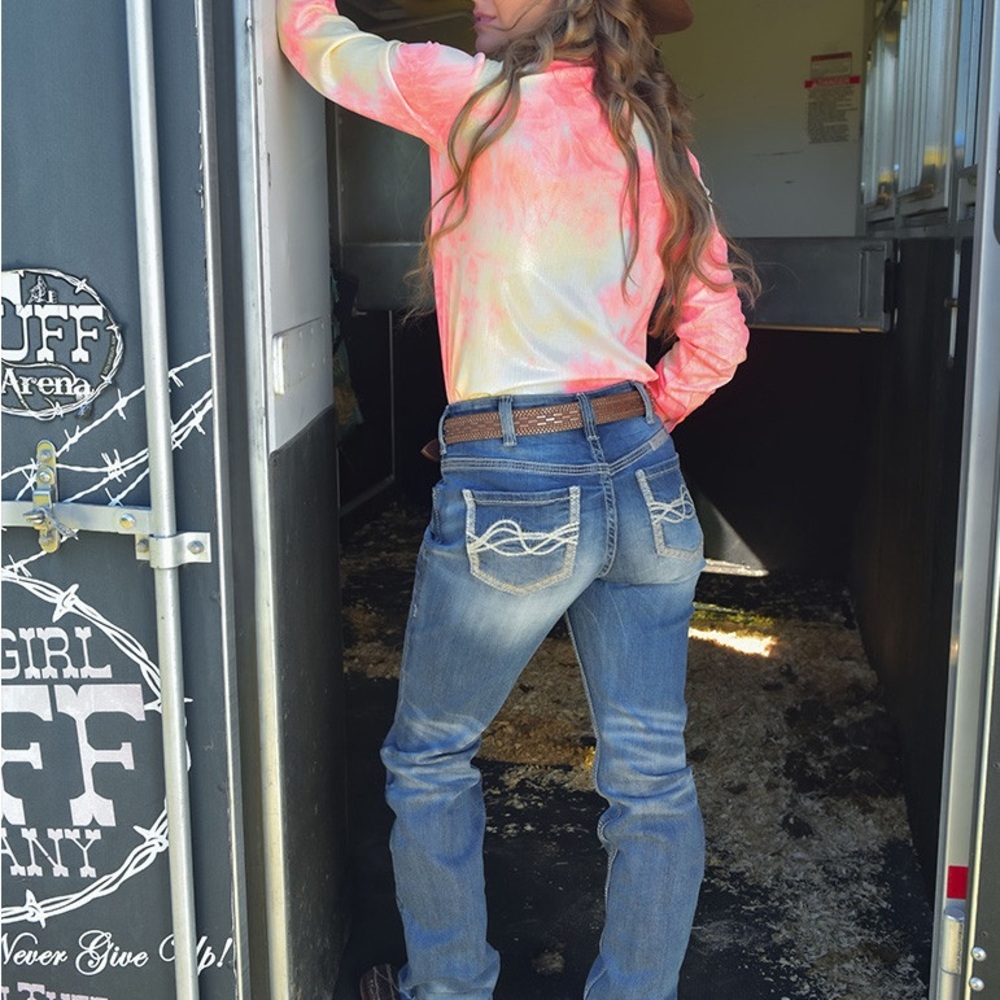 Cowgirl Tuff Women's Natural Waist Bootcut Jeans